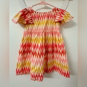 Mini Boden colorful Zigzag Kids Dress